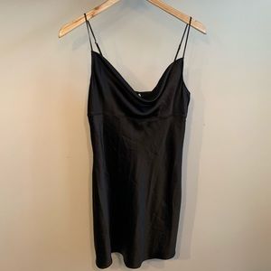 Black Satin Slip/nightgown